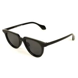 Voyage Black Round UV Protection Unisex Sunglasses-image-62