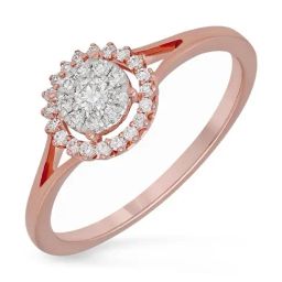 Malabar Gold and Diamonds 18k IGI Certified Diamond Rose Gold Ring for Women-picture-19