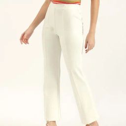 United Colors of Benetton White Casual Trouser-image-103