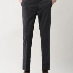Arrow New York Grey Slim Fit Trousers-image-2