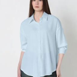 SHOWOFFFF Blue Solid Shirt-image-59