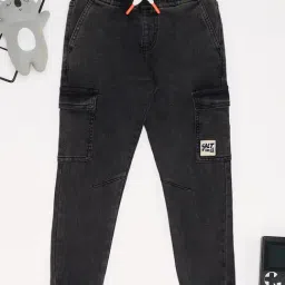 Pantaloons Junior Boys Black Joggers-image-32