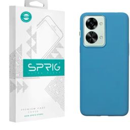 Sprig Liquid Silicone Back Cover for Oneplus Nord 2T 5G (Blue)-91