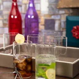 ROXX Transparent Glass Drinking Glasses (340 ml) - Set of 6-image-18