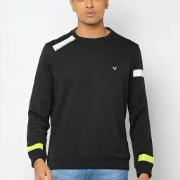Allen Solly Black Regular Fit Sweatshirt-picture-2
