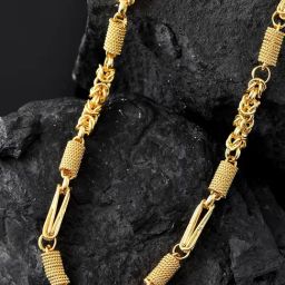 Voylla Gold Signature Golden Armor Chain-picture-31