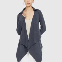 Hypernation Blue Melange Shrug-image-60