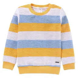 Smarty Kids Yellow Striped Sweatshirt-image-23