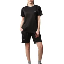Vimal Jonney Black Regular Fit T-Shirt With Shorts-image-34