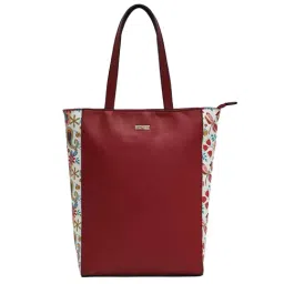 Chumbak Red Printed Medium Tote Handbag-image-26