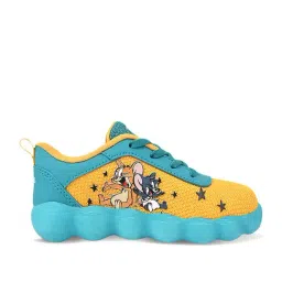 Campus Kids Mustard & Teal Blue Lace Up Shoes-image-87