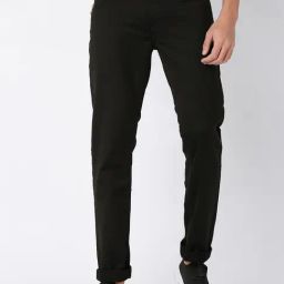 Spykar Black Comfort Fit Low Rise Jeans-image-68
