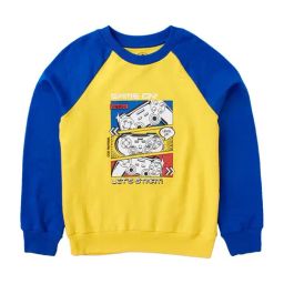 Cub McPaws Kids Yellow & Blue Cotton Printed Full Sleeves Sweatshirt-image-40