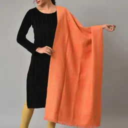 Aurelia Orange Woven Pattern Shawl-picture-25