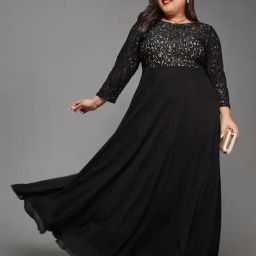 Miss Chase A+ Black Lace Maxi Dress-picture-48