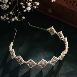 Priyaasi Gold Pearl Kundan Hair Band Headpiece-33