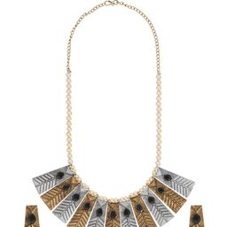 Shining Jewel - By Shivansh  Silver Plated Kundan Studded Jewellery Set-picture-33