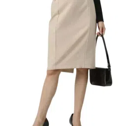 Van Heusen Beige Regular Fit Skirt-image-23
