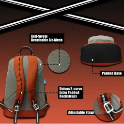 F Gear Inherent 22 Ltrs Red Medium Backpack image 3