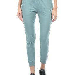 NUMERO UNO Sea Green Cotton Blend Slim Fit Mid Rise Joggers-picture-14