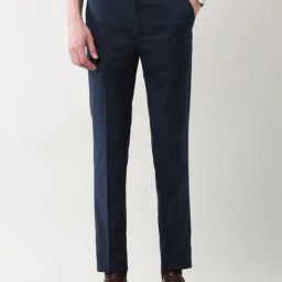 Arrow New York Blue Slim Fit Trousers-image-70