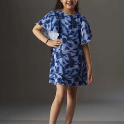 KidsDew Kids Navy Printed Dress-image-17
