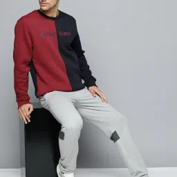 ALCIS Navy & Red Regular Fit Sweatshirt image 5