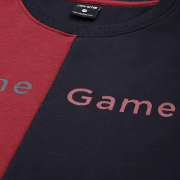 ALCIS Navy & Red Regular Fit Sweatshirt image 4