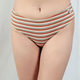 Wear Equal Women Striped Low-Rise ThongBriefs - 012/BA/Erthystrp/S-image-12