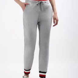 TOMMY HILFIGER Grey Textured Joggers-image-41