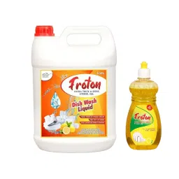 Froton 5 L with 250 ml Frebiee Lemon Fragrance Dishwash Liquid Gel (Pack of 2)-image-59