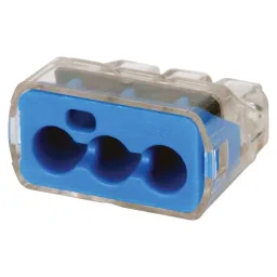 IDEAL TERMINAL, WIRE SPLICE, BLUE, PUSH IN, 30-1039 (Pack of 50)-16