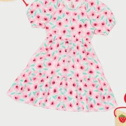 Pantaloons Junior Girls Pink Dress-image-85