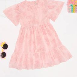 Pantaloons Junior Girls Pink Dress-image-113
