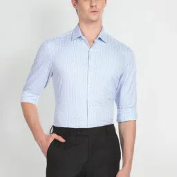 Arrow Blue Cotton Regular Fit Checks Shirt-picture-25