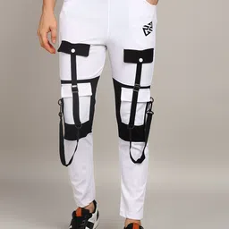 foreign heights Men Colourblocked Regular Fit Cargo Trouser-image-41