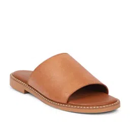 ViviBlu Women's Tan Slide Sandals-picture-17