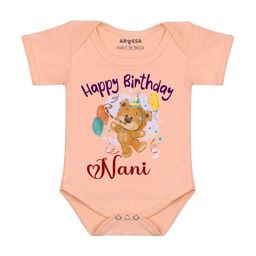 Arvesa Happy Birthday Nani Printed Bodusuit-picture-33