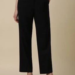 Allen Solly Black Regular Fit Mid Rise Trousers-image-75