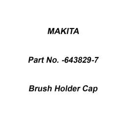 Makita Brush Holder Cap Suitable for JR182D, Part No 643829-7-picture-31