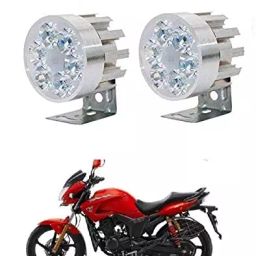 Cartronics Round 6 LED Motorcycle Light Bike Fog Lamp for Hero Hunk-38