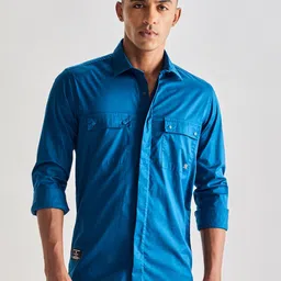 Red Flame Men Opaque Casual Shirt-image-61