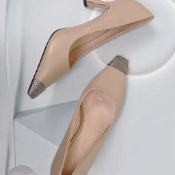 Ronnie Grey Women's Khaki Stiletto Pumps-image-24