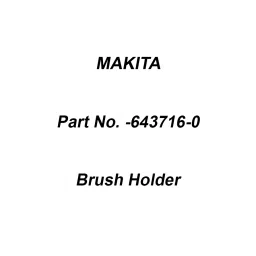 Makita Brush Holder Suitable for M9506B, Part No 643716-0-picture-23