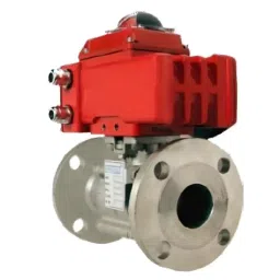 STOLZEL 0.99 inch, 25 mm, CF8M On-Off Type Electrical Actuated 2 Way Ball Valve Flange End-image-85