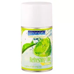 Airance Automatic Air Freshener Dispenser With Remote & 250 ml Each Refreshing Lime & Musk Fragrance Refill- Spray (Pack of 3) image 4