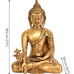 Exotic India Gold-Toned Buddha Brass Figurine Showpiece-image-66