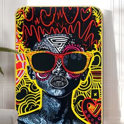 SAF Yellow & Black Urban Pop Printed Wall Art-image-58