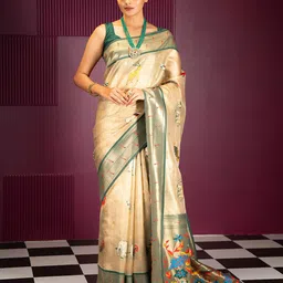 MIMOSA Woven Design Zari Banarasi Saree-picture-34