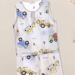 FOREVER FRIDAY Boys Conversational Printed T-shirt with Shorts-17